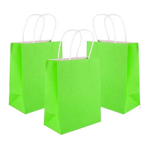 pastel green gift bags